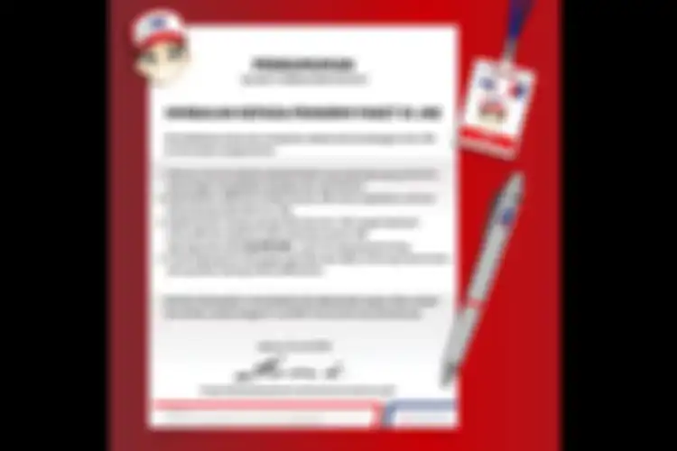 surat edaran kocak JNE