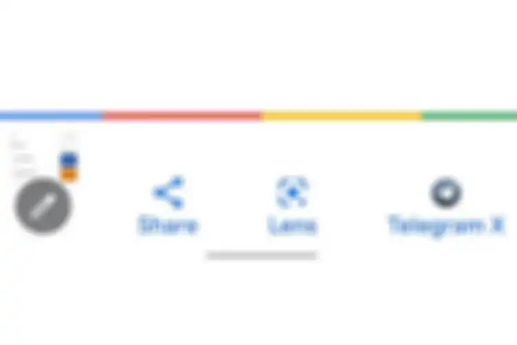 Ikon Google Lens yang muncul untuk melakukan pemindaian pencarian di Google Search