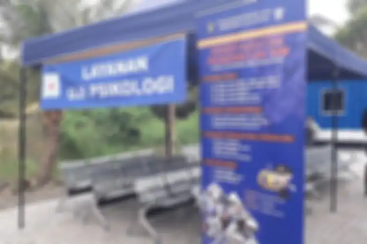 Pos tes psikologi di Satpas SIM Daan Mogot, Jakarta Barat.