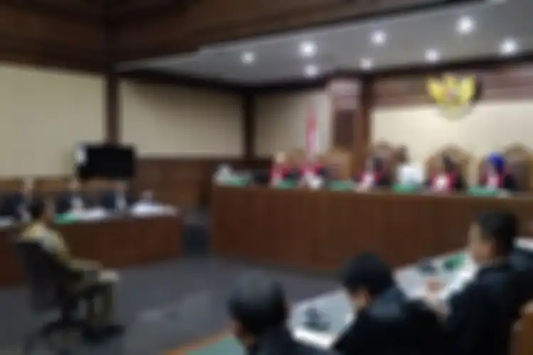 Sidang dakwaan Adik mantan Gubernur Banten Ratu Atut Chosiyah, Tubagus Chaeri Wardana alias Wawan di Pengadilan Tindak Pidana Korupsi, Jakarta, Kamis (31/10/2019).
