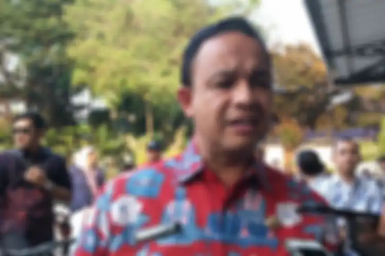 Gubernur Jakarta, Anies Baswedan di Balai Kota DKI Jakarta.