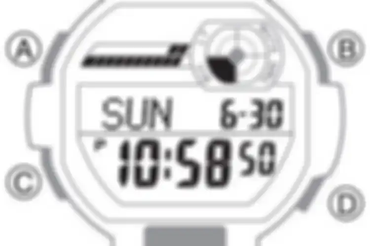 Tombol pada jam tangan G-shock