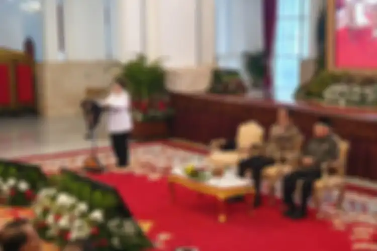 Ketua Dewan Pengarah BPIP Megawati Soekarnoputri dalam acara Presidential Lecture Internalisasi dan Pembumian Pancasila, di Istana Negara, Jakarta, Selasa (3/12/2019). 
