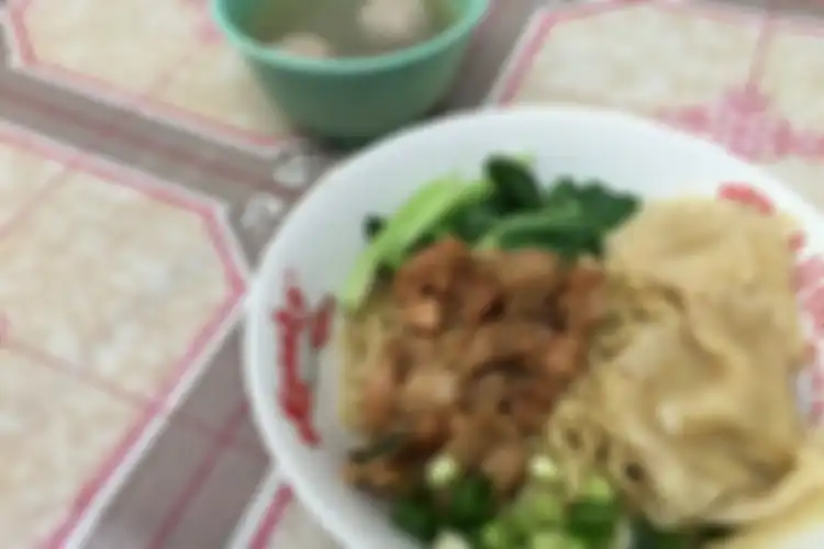 Bakmi ayam di Bakmi Kampung Bali, kawasan Tanah Abang