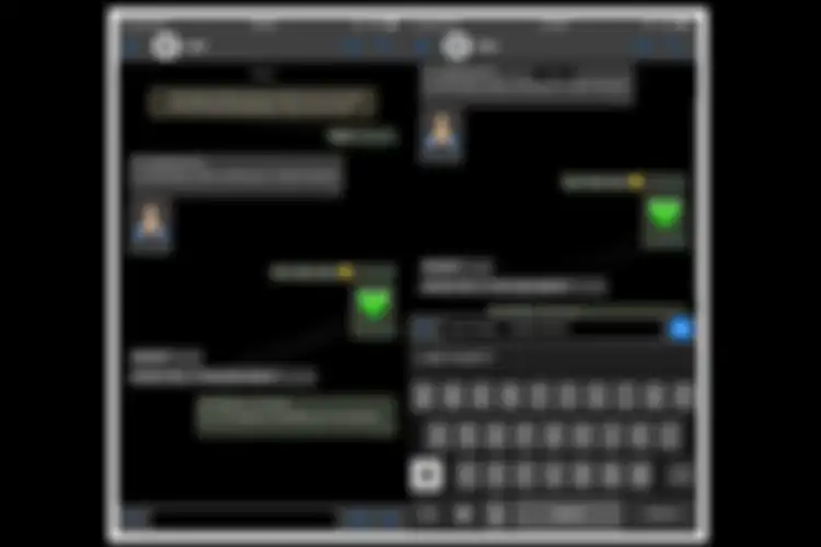 Dark Mode di WhatsApp untuk iOS.