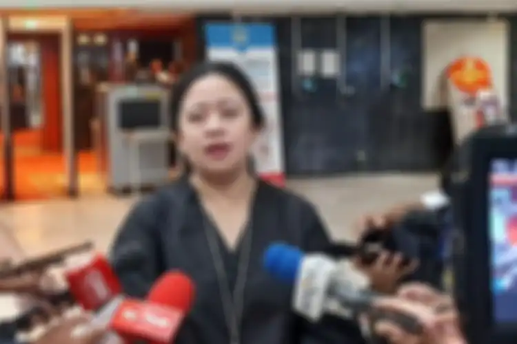 Ketua DPR Puan Maharani di Kompleks Parlemen, Senayan, Jakarta, Rabu (22/1/2020).