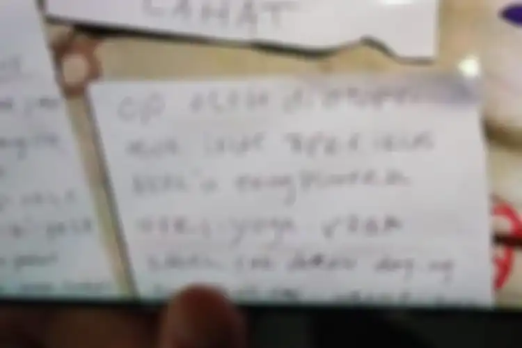 Surat sepasang suami istri di Malang yang bunuh diri untuk anaknya