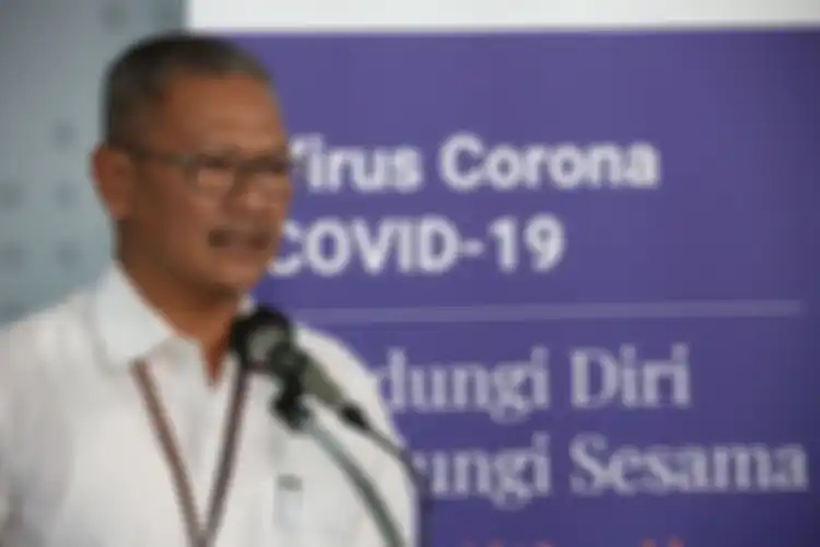 Juru bicara pemerintah untuk penanganan covid-19 Achmad Yurianto saat memberikan keterangan mengenai update corona di Indonesia.