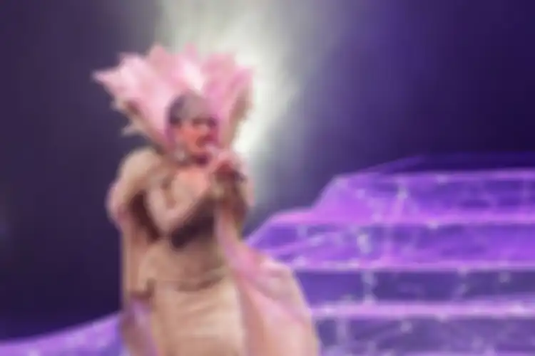 Penampilan Syahrini pada konsernya yang bertajuk Journey of Syahrini di Ciputra Artpreneur, Jakarta, Kamis (20/9/2018). 19 lagu dibawakan saat Konser tersebut yang merupakan perayaan 10 tahun kiprah Syahrini di dunia musik.