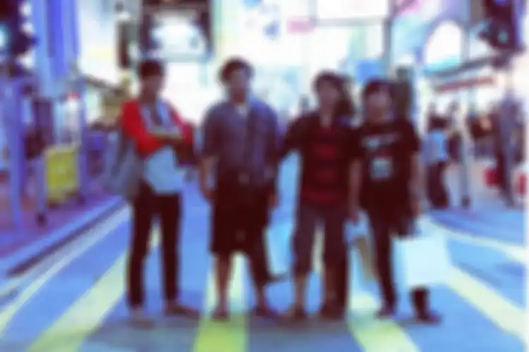 Para personel Sheila on 7. (Kiri-kanan): Duta, Adam, Eross, dan Brian.