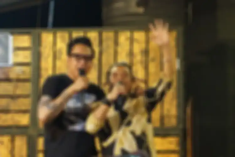 ouTuber Gofar Hilman yang menggelar acara Ngobam (Ngobrol Bareng Musisi) bersama Didi Kempot di Wedangan Gulo Klopo, Kartosuro, Jawa Tengah, Minggu (14/7/2019) 