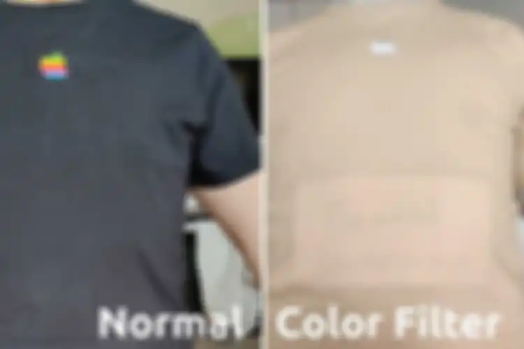 Foto dari situs AndroidPit yang memperlihatkan kamera infra merah OnePlus 8 Pro bisa membuat benda jadi tembus pandang