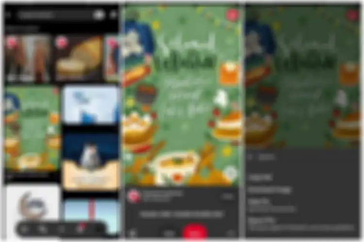 Cara cari kartu lebaran di aplikasi Pinterest