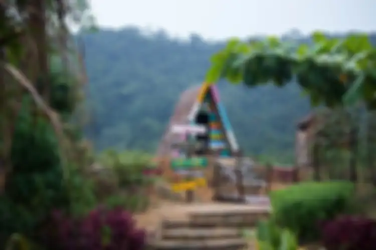 Salah satu spot berfoto di Eco Park, Kabupaten Bangka.