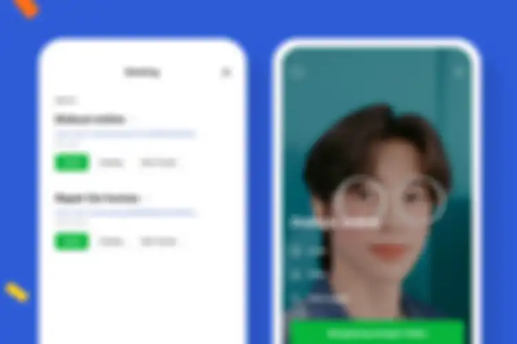 Ilustrasi cara membuat ruang rapat virtual pada fitur Line Meeting 