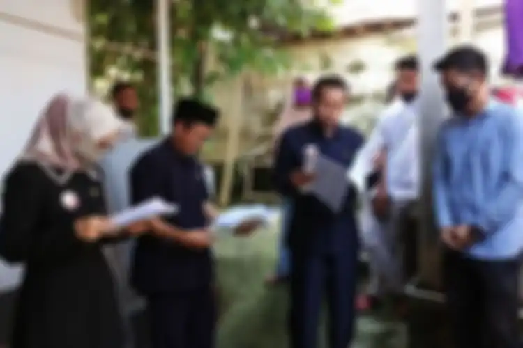 Suasana sidang ditempat kasus Rully Wijayanto yang gugat ibu nya