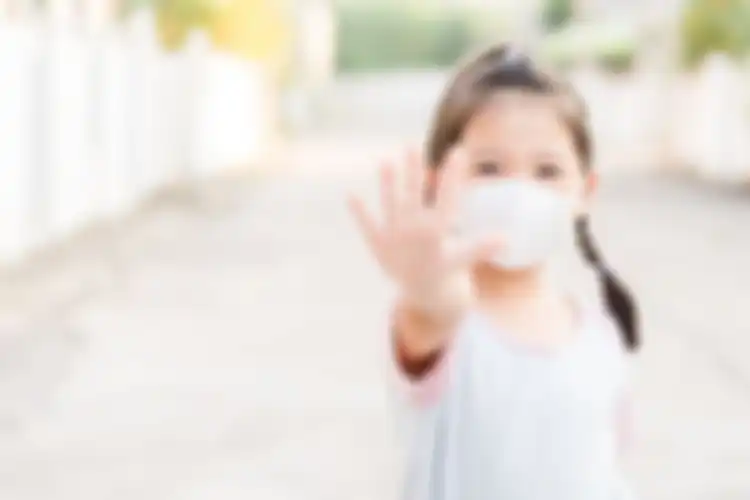 Ilustrasi anak pakai masker. (shutterstock)