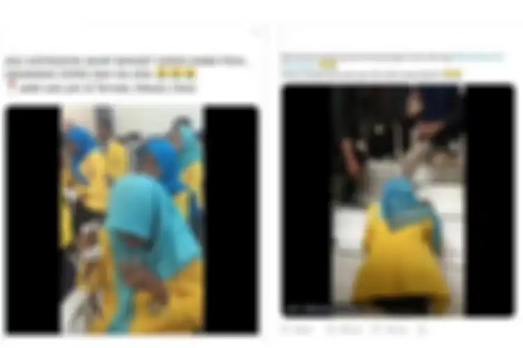 tangkapan layar video viral ospek mahasiswa baru di Universitas Khairun