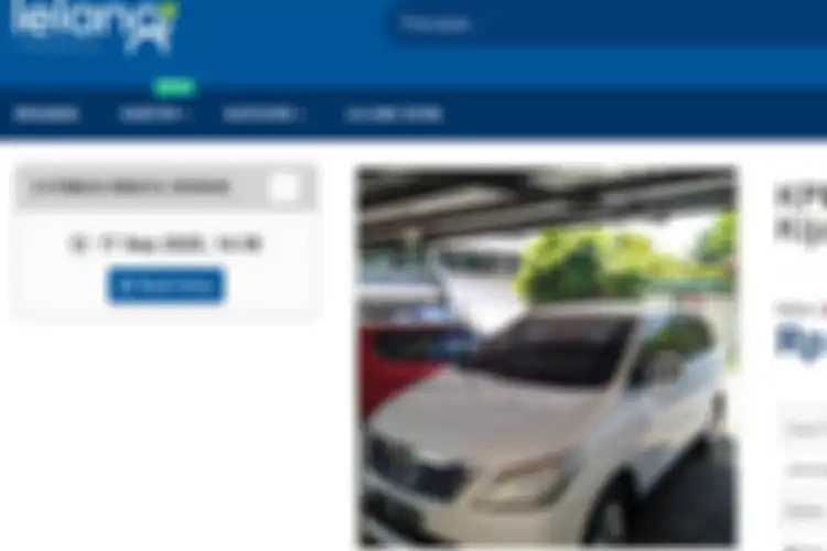 Salah satu mobil sitaan Ditjen Pajak yang akan dilelang di lelang.go.id. 