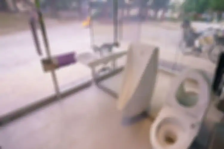 Toilet umum transparan di Jepang, yang terletak di Taman Mini Yoyogi Fukamachi Tokyo dan Taman Komunitas Haru-no-Ogawa.