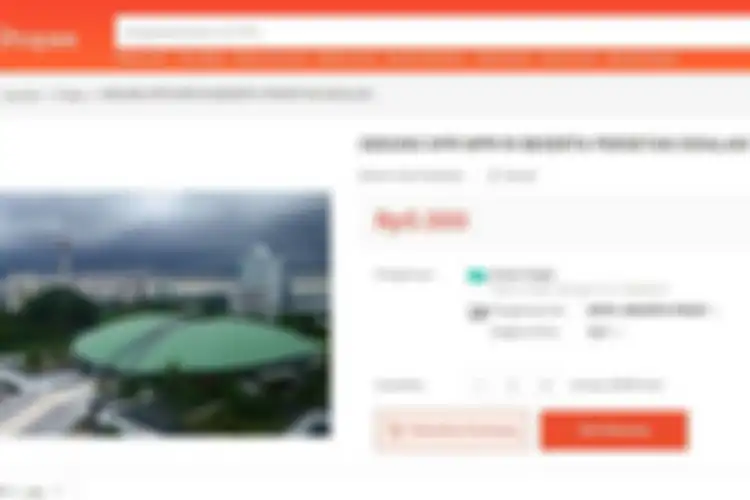 Gedung DPR dijual di marketplace, salah satunya di Shopee.