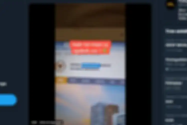 Tangkapan layar video dari peretasan pada situs resmi DPR