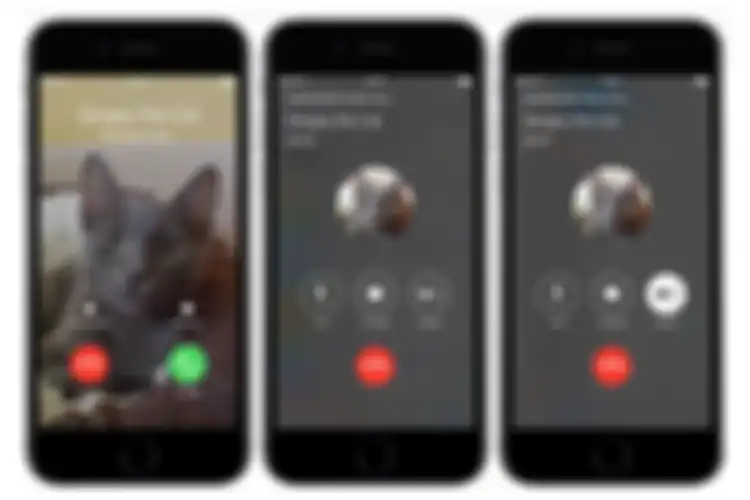 WhatsApp Call di perangkat iOS 