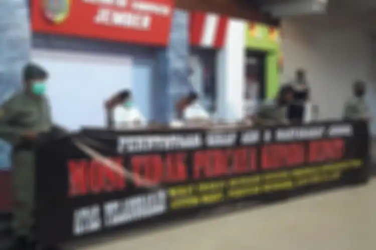 Para ASN di lingkungan Pemkab Jember menyatakan mosi tidak percaya pada Bupati Faida, Rabu (30/12/2020) 