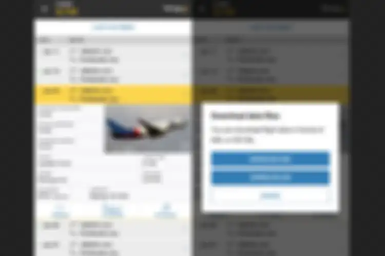 Ilustrasi data penerbangan pesawat yang bisa dilacak via aplikasi FlightRadar24 di smartphone. 