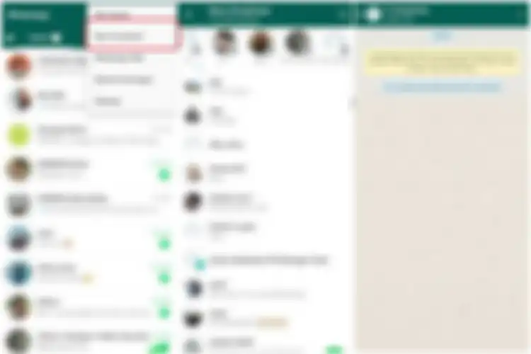 Cara membuat daftar broadcast di WhatsApp.