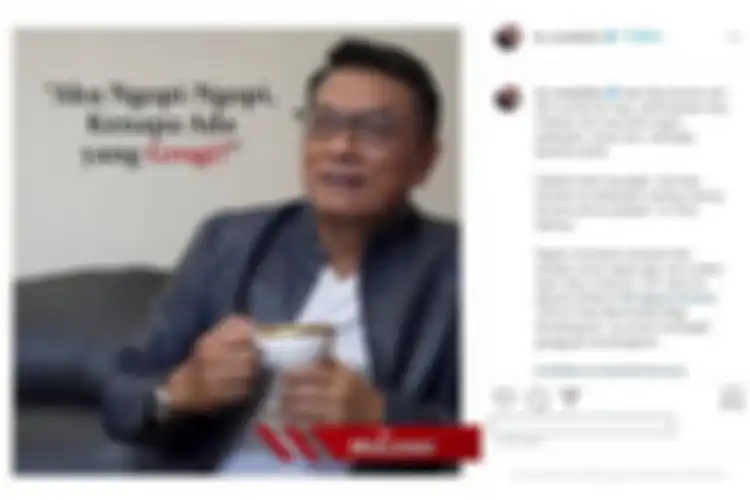 Unggahan foto ngopi di akun Instagram milik Kepala KSP Moeldoko.