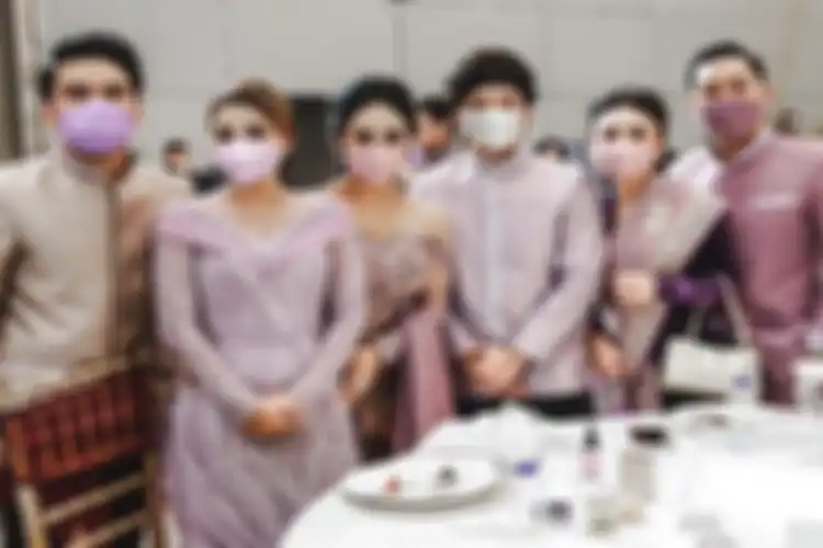 Salah satu momen Atta Halilintar dengan bandananya di acara lamarannya dengan Aurel Hermansyah.