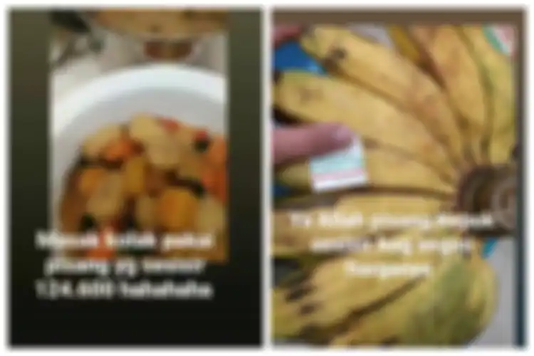 Suwarsiha membuat kolak pisang harga ratusan ribu