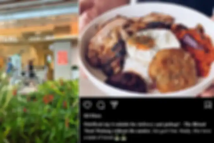 Unggahan kafe The Ritual, Singapura yang dinilai menyindir nasi bumbu padang asli Indonesia.