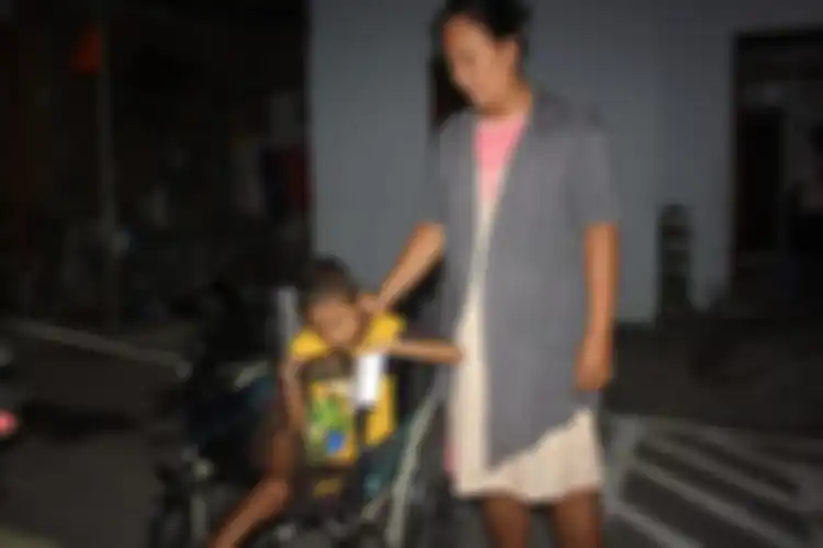 Joseph Arnando (8), bocah laki-laki yang tinggal di Jalan Karanggawang Baru II RT 6 RW 6 Tandang, Kecamatan Tembalang Semarang