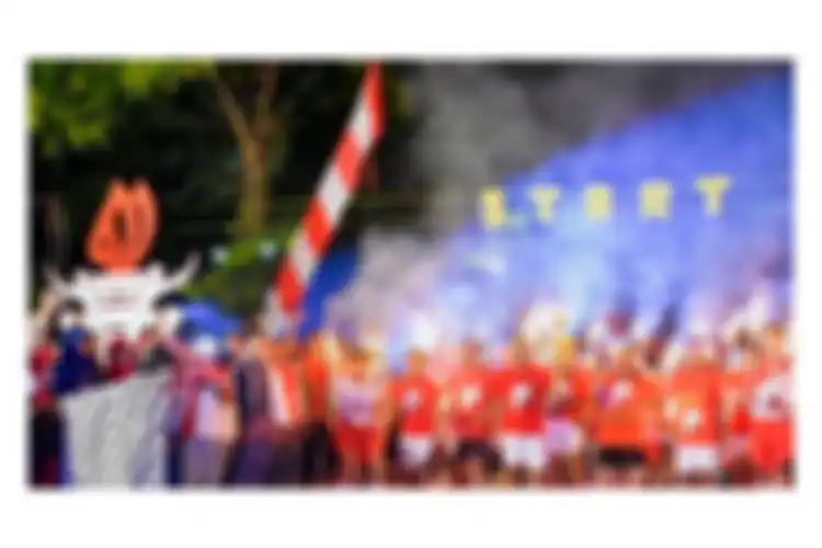 Obor estafet, perayaan Hari Kemerdekaan dari Semarang, Jawa Tengah