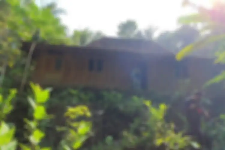 Potret rumah Ngadiyo di Gunungkidul yang menjadi tempat syuting film KKN di Desa Penari.