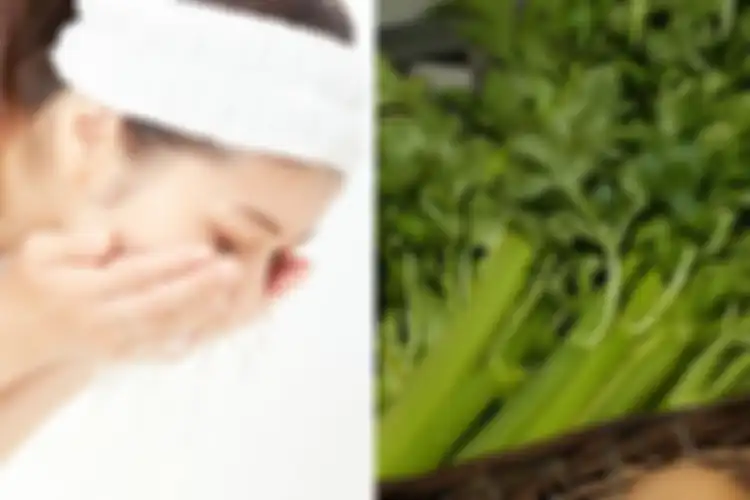 Manfaat cuci muka dengan air rendaman seledri