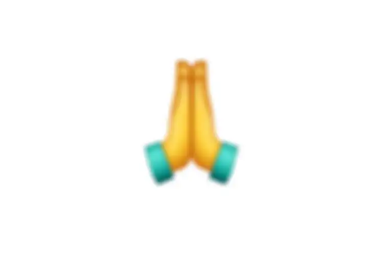 Emoji tangan bertemu