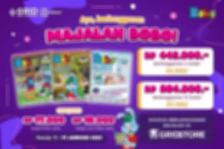 Selain satuan, Majalah Bobo bisa dibeli secara langganan selama 6 atau 12 bulan.