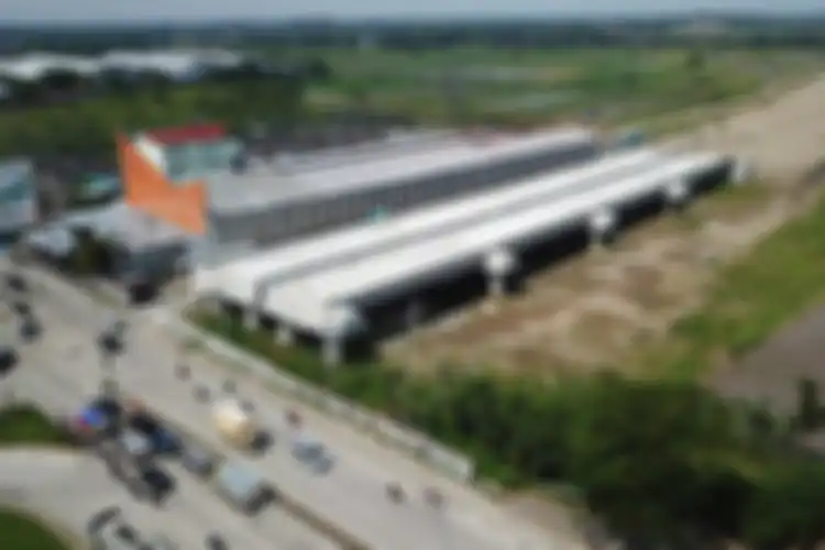 Proses pembangunan jalan tol Solo-Jogja.