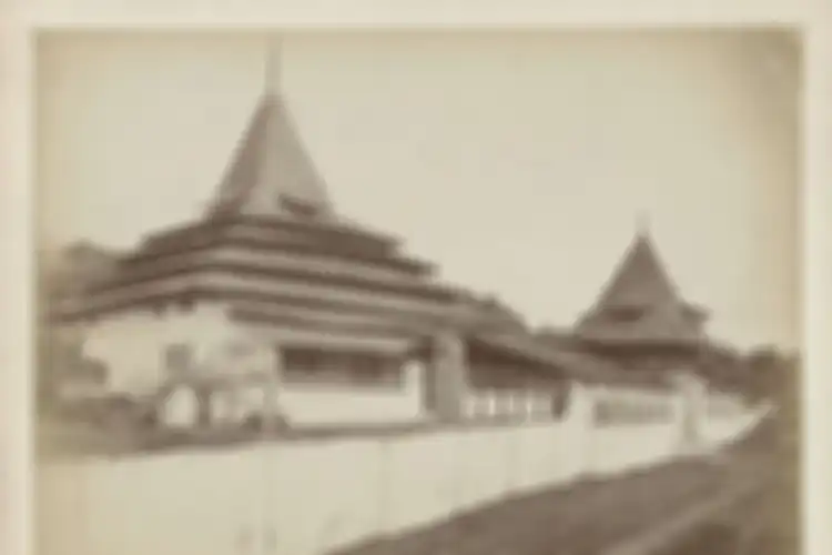 (Ilustrasi) Masjid di Ternate pada 1850-1900 - Peninggalan Kerajaan Ternate