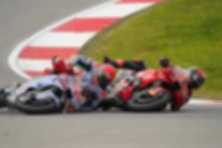 Salah satu insiden Marc Marquez di MotoGP 2024