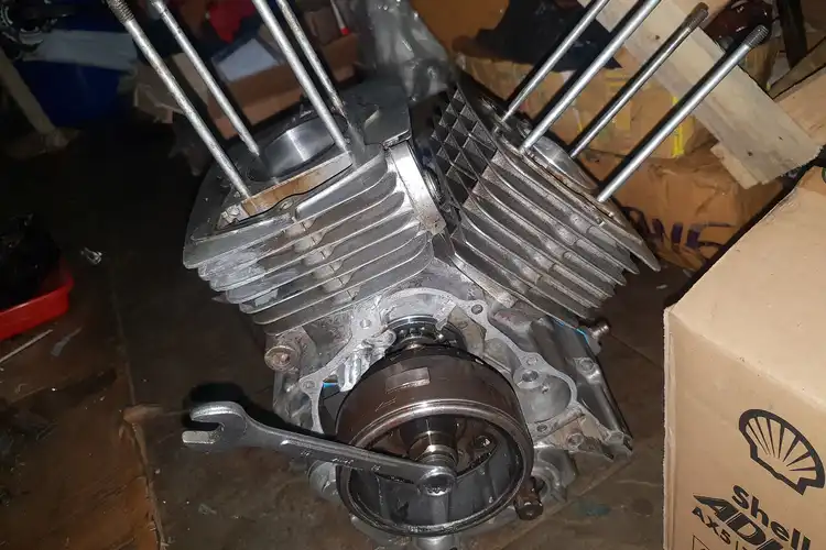 Pasang Rantai Keteng di Honda Tiger yang Sudah Jadi V-Twin 421 cc