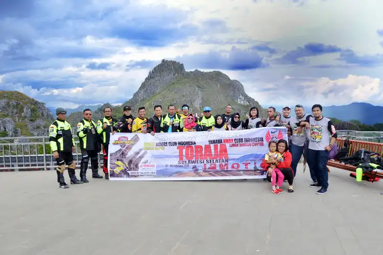 Keren! Ganti Pengurus, Komunitas Motor ARCI Turing ke Tana Toraja