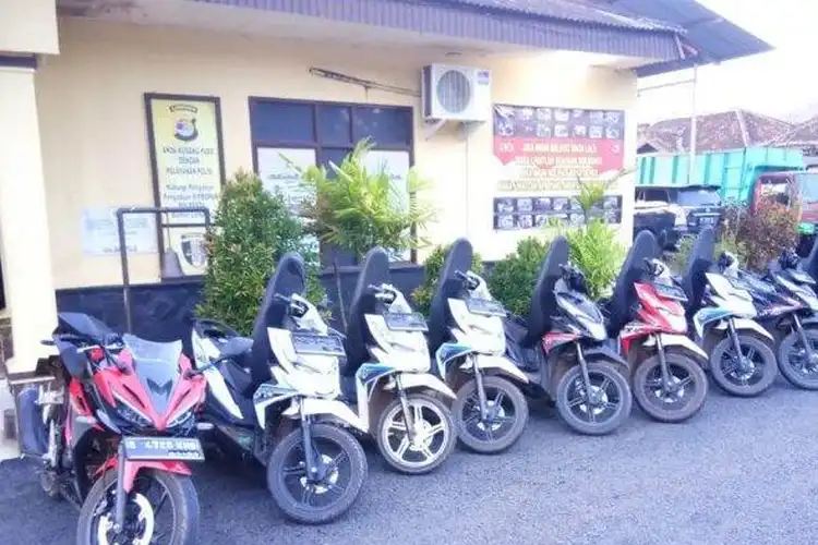 Tim Anti Bandit Polda Lampung Bergerak Cepat, 9 Unit Motor Curian Diamankan