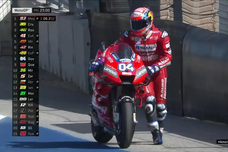 Kenapa NIh, Dovizioso Dorong Motornya di Sesi FP1 MotoGP Amerika 2019