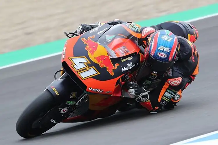 Hasil FP3 Moto2 Prancis 2019, Brad Binder Masih Terkencang, Duh... Dimas Ekky Jatuh Lagi