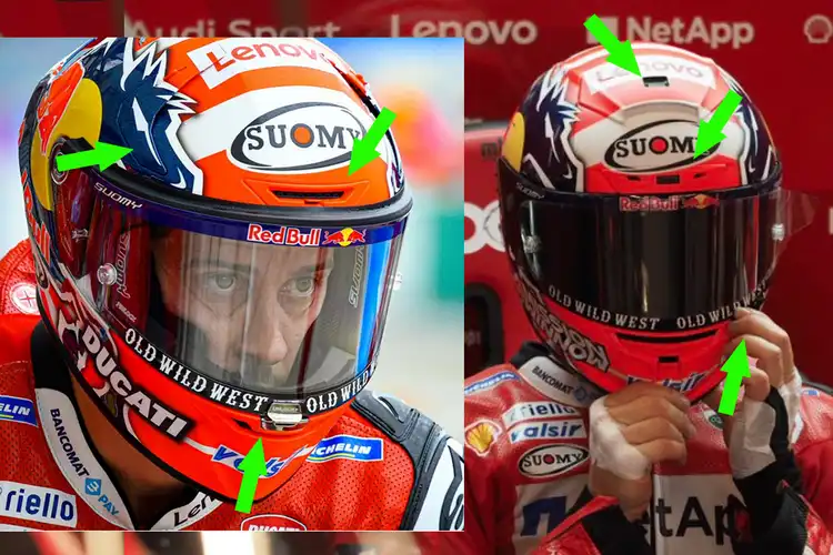 Bukan KYT, Ini Helm Yang Dipakai Dovizioso dan  Espargaro Saat FP MotoGP Catalunya 2019
