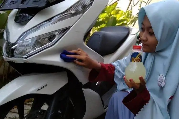 Murah! Tongkol Jagung Buat Pengilap dan Pelindung Bodi Motor, Ditemukan Siswa Sekolah